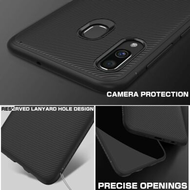 Защитный чехол UniCase Twill Soft для Samsung Galaxy A40 (A405) - Black