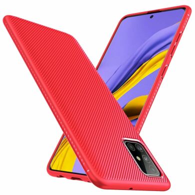 Захисний чохол UniCase Twill Soft для Samsung Galaxy A51 (A515), Red