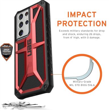 Защитный чехол URBAN ARMOR GEAR (UAG) Monarch для Samsung Galaxy S21 Ultra (G998) - Crimson