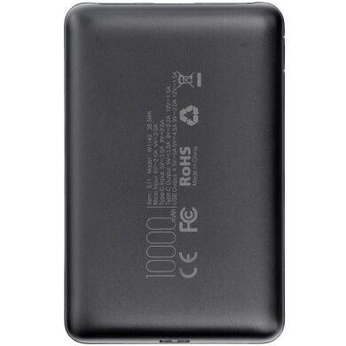 Зовнішній акумулятор VEGER S11 W1140 22.5W + QC3.0 (10000mAh) - Black