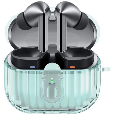 Защитный чехол AHASTYLE WG161 для Samsung Galaxy Buds 3 / Buds 3 Pro - Transparent Blue