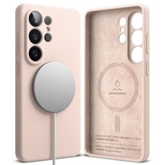 Захисний чохол Ringke Silicone Magnetic для Samsung Galaxy S26 Ultra (S948) 8800328814783 - Pink Sand