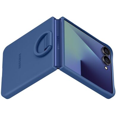 Защитный чехол Ring Case (Silicone) для Samsung Galaxy Flip 7 (EF-PF766TNEGUA) - Blue