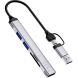 USB HUB WIWU Wi-HB003 ZOLO 5 in 1 - Gray. Фото 2 из 6