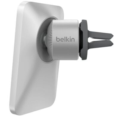 Автомобильный держатель с беспроводной зарядкой Belkin Car Vent Mount PRO MagSafe (WIC002btGR) - Grey