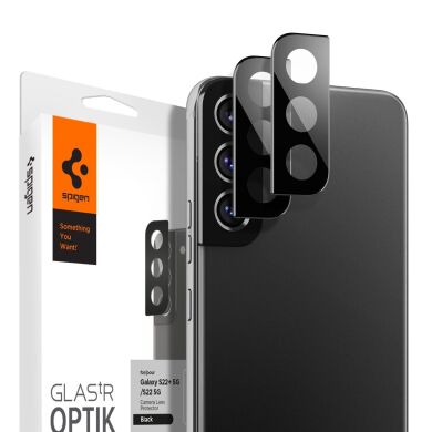 Комплект защитных стекол Spigen (SGP) Optik Lens Protector для Samsung Galaxy S22 (S901) / S22 Plus (S906) - Black