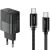 Мережевий зарядний пристрій ESSAGER 30W Type-C + кабель Type-C to Type-C (E30JSB1-SYTT1-T) - Black