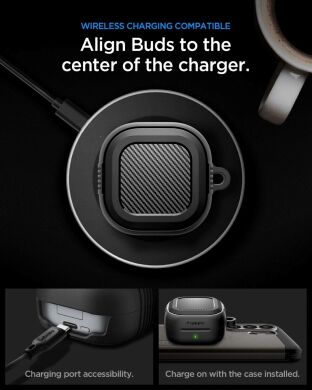 Захисний чохол Spigen Rugged Armor (FH) для Samsung Galaxy Buds 4 / Buds 4 Pro (ACS11200) - Matte Black