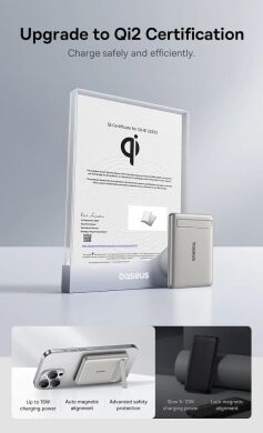 Зовнішній акумулятор Baseus PicoGo AM31 Qi2 MagSafe 20W (5000mAh) P10081907123-00 - Black