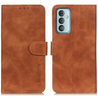 Чехол-книжка KHAZNEH Retro Wallet для Samsung Galaxy M13 (M135) - Brown