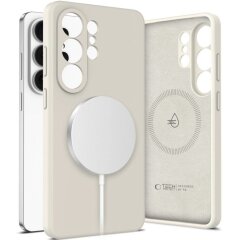 Захисний чохол Tech-Protect Silicone MagSafe для Samsung Galaxy S26 Ultra (S948) - Cosmic Latte