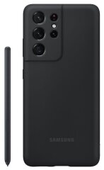 Чохол Silicone Cover with S Pen для Samsung Galaxy S21 Ultra (G998) EF-PG99PTBEGRU - Black