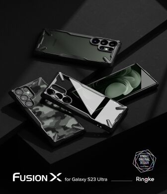 Захисний чохол Ringke Fusion X для Samsung Galaxy S23 Ultra (S918) 8809919300346 - Black