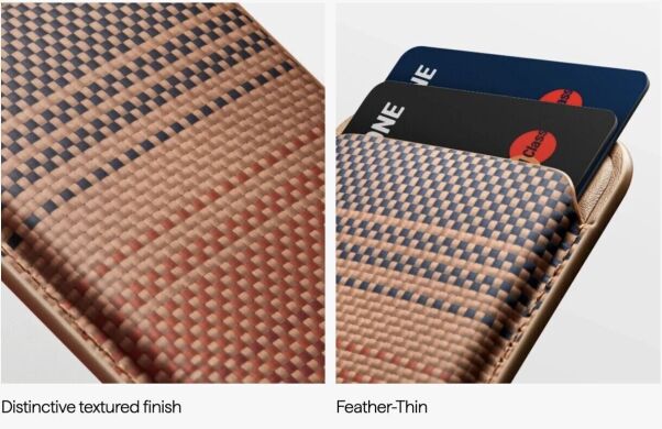Кардхолдер Pitaka Magnetic Woven (MWW2401) - Black / Grey