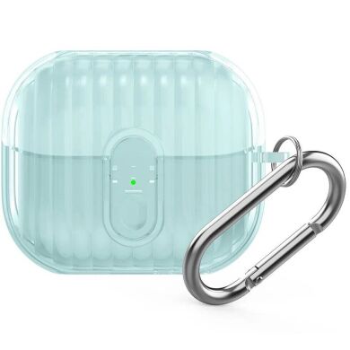 Защитный чехол AHASTYLE WG161 для Samsung Galaxy Buds 3 / Buds 3 Pro - Transparent Blue