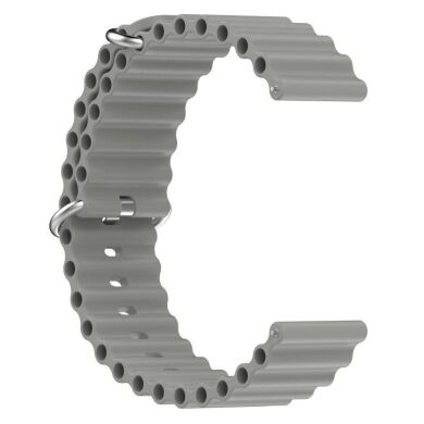 Ремешок Deexe Ocean Strap для часов с шириной крепления 22 мм - Grey
