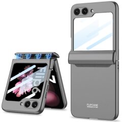 Защитный чехол GKK Magnetic Fold для Samsung Galaxy Flip 6 - Titanium Grey