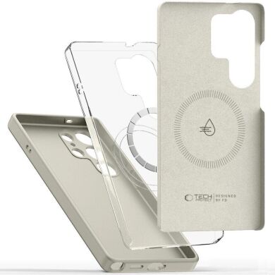 Захисний чохол Tech-Protect Silicone MagSafe для Samsung Galaxy S26 Ultra (S948) - Cosmic Latte