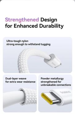 Кабель Baseus Dynamic 4 Type-C to Type-C (5A, 100W, 2m) P10381400112-00 - Black