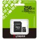 Карта памяти Kingston microSDXC 256GB Canvas Select Plus Gen3 UHS-I U1 V10 A1 (150MB/s) + адаптер (SDCS3/256GB) - Black. Фото 3 из 7