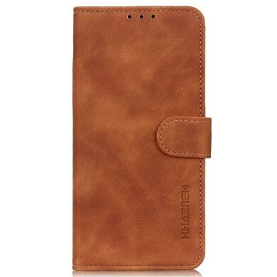 Чехол-книжка KHAZNEH Retro Wallet для Samsung Galaxy M13 (M135) - Brown