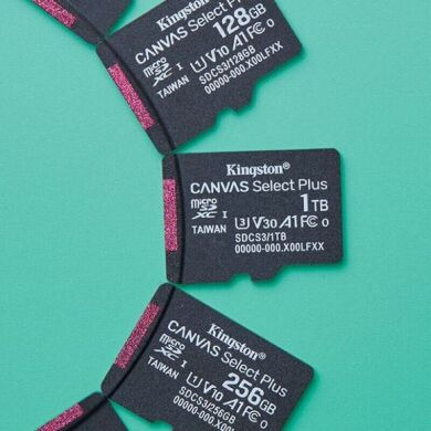Карта памяти Kingston microSDXC 256GB Canvas Select Plus Gen3 UHS-I U1 V10 A1 (150MB/s) + адаптер (SDCS3/256GB) - Black