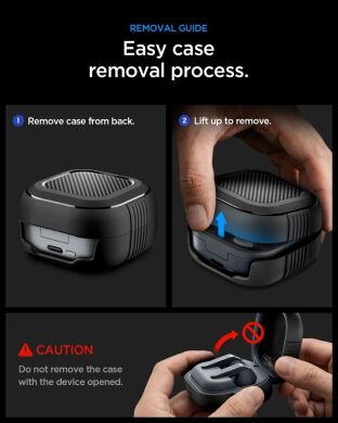 Захисний чохол Spigen Rugged Armor (FH) для Samsung Galaxy Buds 4 / Buds 4 Pro (ACS11200) - Matte Black