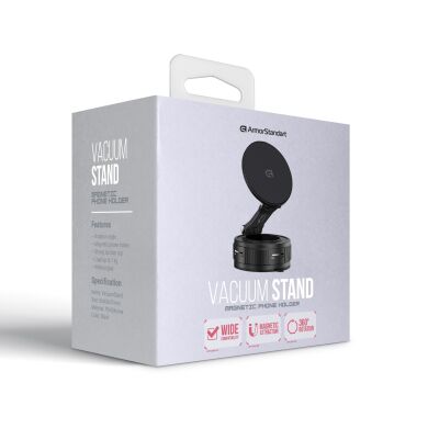 Автомобільний тримач ArmorStandart VacuumStand - Black