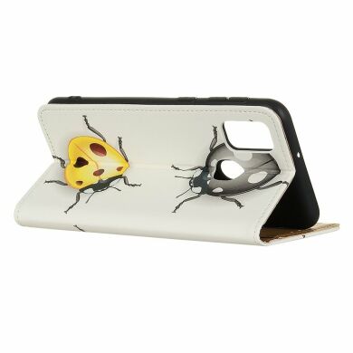 Чохол Deexe Life Style Wallet для Samsung Galaxy A21s (A217) - Ladybugs