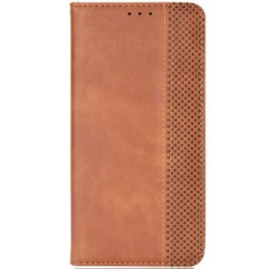 Чехол Deexe Retro Style для Samsung Galaxy A57 (A576) - Brown