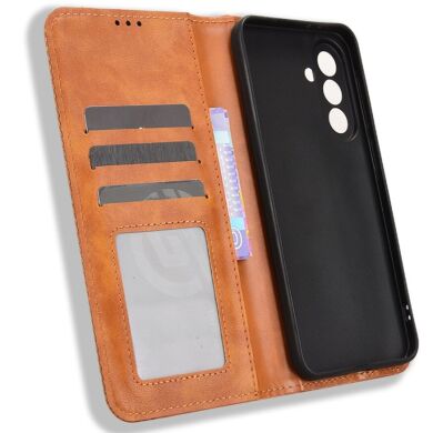 Чехол Deexe Retro Style для Samsung Galaxy A57 (A576) - Brown