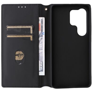 Чохол Deexe Rhombus Book для Samsung Galaxy S26 Ultra - Silver