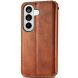 Чехол Deexe Rhombus Wallet для Samsung Galaxy S26 - Brown. Фото 5 из 6