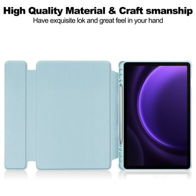 Чохол Deexe Rotary Case для Samsung Galaxy Tab S9 FE (X510/516) / Tab S10 FE (X520/526) - Black