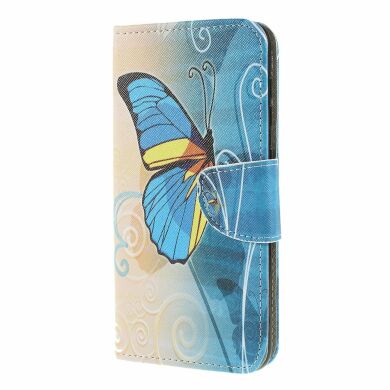 Чохол-книжка Deexe Color Wallet для Samsung Galaxy A50 (A505) - Blue Butterfly