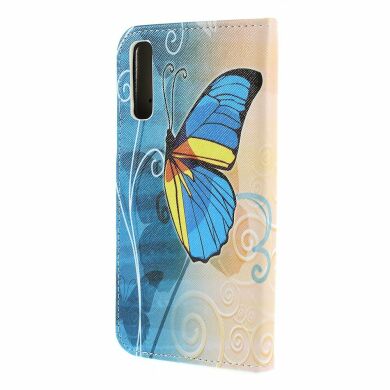Чохол-книжка Deexe Color Wallet для Samsung Galaxy A50 (A505) - Blue Butterfly
