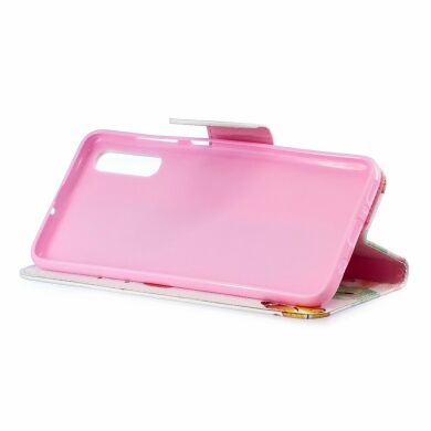 Чохол-книжка Deexe Color Wallet для Samsung Galaxy A70 (A705) - Butterflies and Flowers