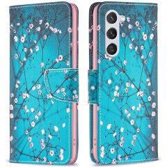 Чехол-книжка Deexe Color Wallet для Samsung Galaxy S24 (S921) / Galaxy S25 (S931) - Plum Blossom