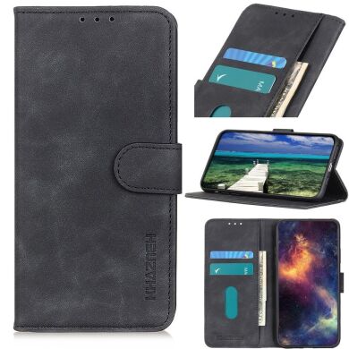 Чехол-книжка KHAZNEH Retro Wallet для Samsung Galaxy S22 (S901) - Black