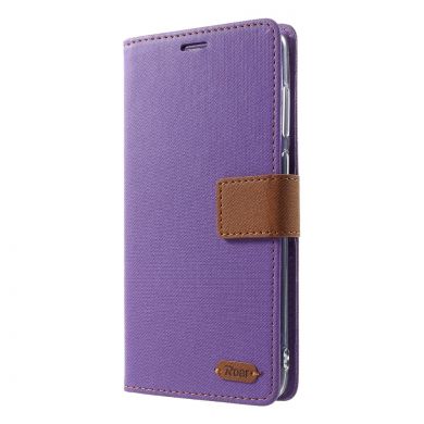 Чехол-книжка ROAR KOREA Cloth Texture для Samsung Galaxy A9 2018 (A920) - Purple