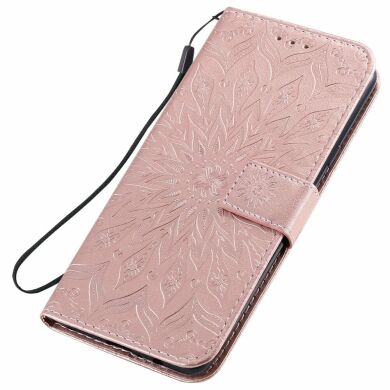 Чохол-книжка UniCase SunFlower Pattern для Samsung Galaxy A20s (A207) - Rose Gold