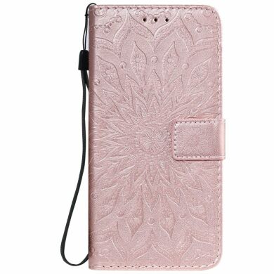 Чохол-книжка UniCase SunFlower Pattern для Samsung Galaxy A20s (A207) - Rose Gold