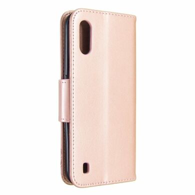 Чохол UniCase Butterfly Pattern для Samsung Galaxy A01 (A015) - Rose Gold