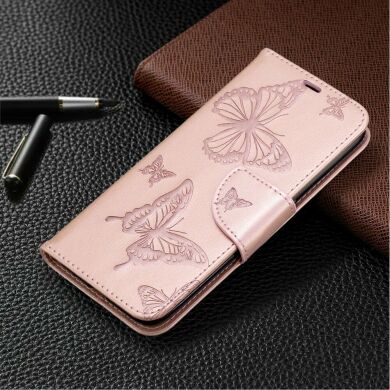 Чохол UniCase Butterfly Pattern для Samsung Galaxy A01 (A015) - Rose Gold