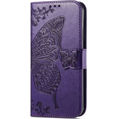 Чехол UniCase Butterfly Pattern для Samsung Galaxy S24 FE (S721) - Dark Purple