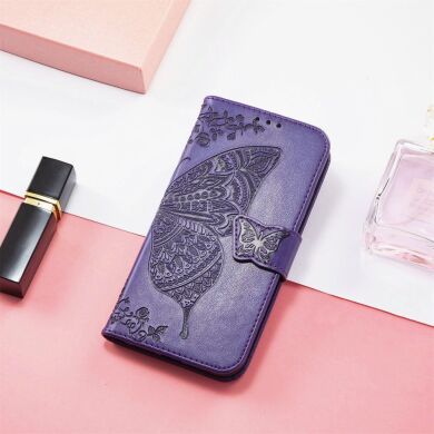 Чехол UniCase Butterfly Pattern для Samsung Galaxy S24 FE (S721) - Dark Purple