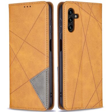 Чехол UniCase Geometric Pattern для Samsung Galaxy A13 5G (A136) / A04s (A047) - Brown