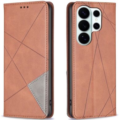 Чохол UniCase Geometric Pattern для Samsung Galaxy S26 Ultra - Brown