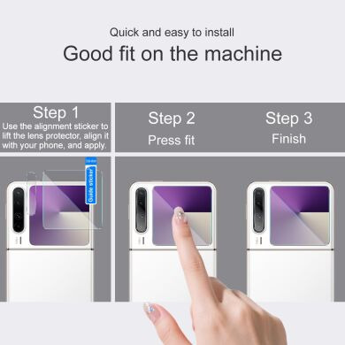 Комплект захисних стекол (на екран і камеру) IMAK Dual Guard для Samsung Galaxy Flip 7 FE