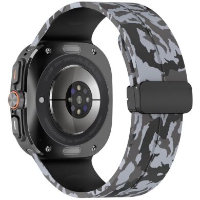 Ремешок Deexe Camouflage Pattern для Samsung Galaxy Watch Ultra (47mm) - Dark Grey